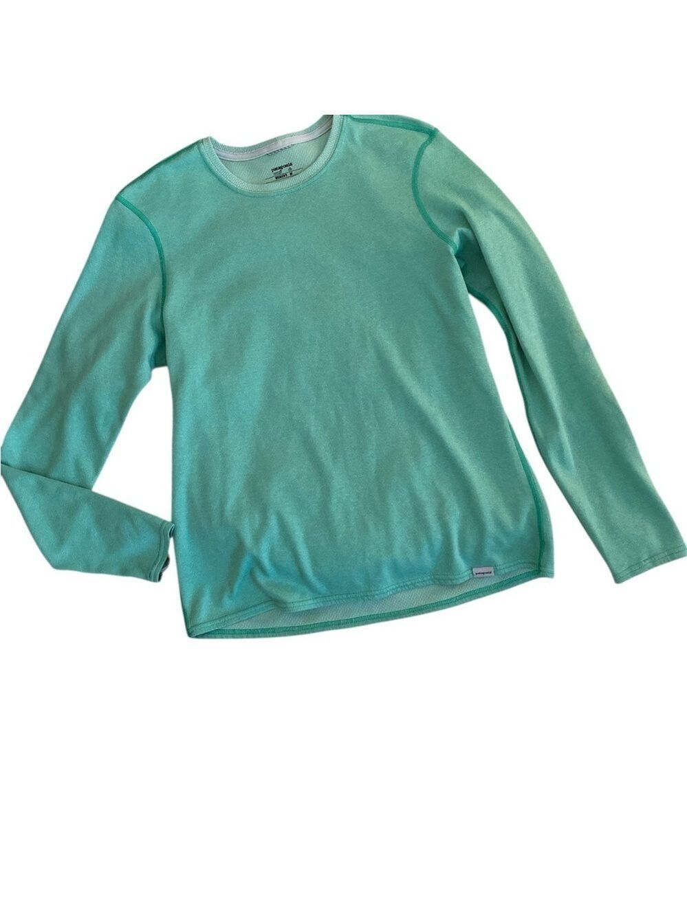 Patagonia Mint Green layering Long Sleeve Top